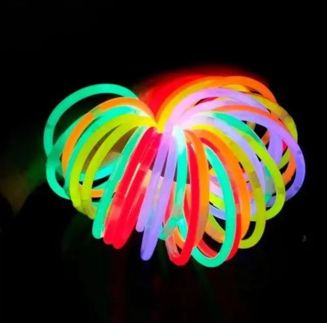 Pulseira Neon Tubo- 100 unidades
