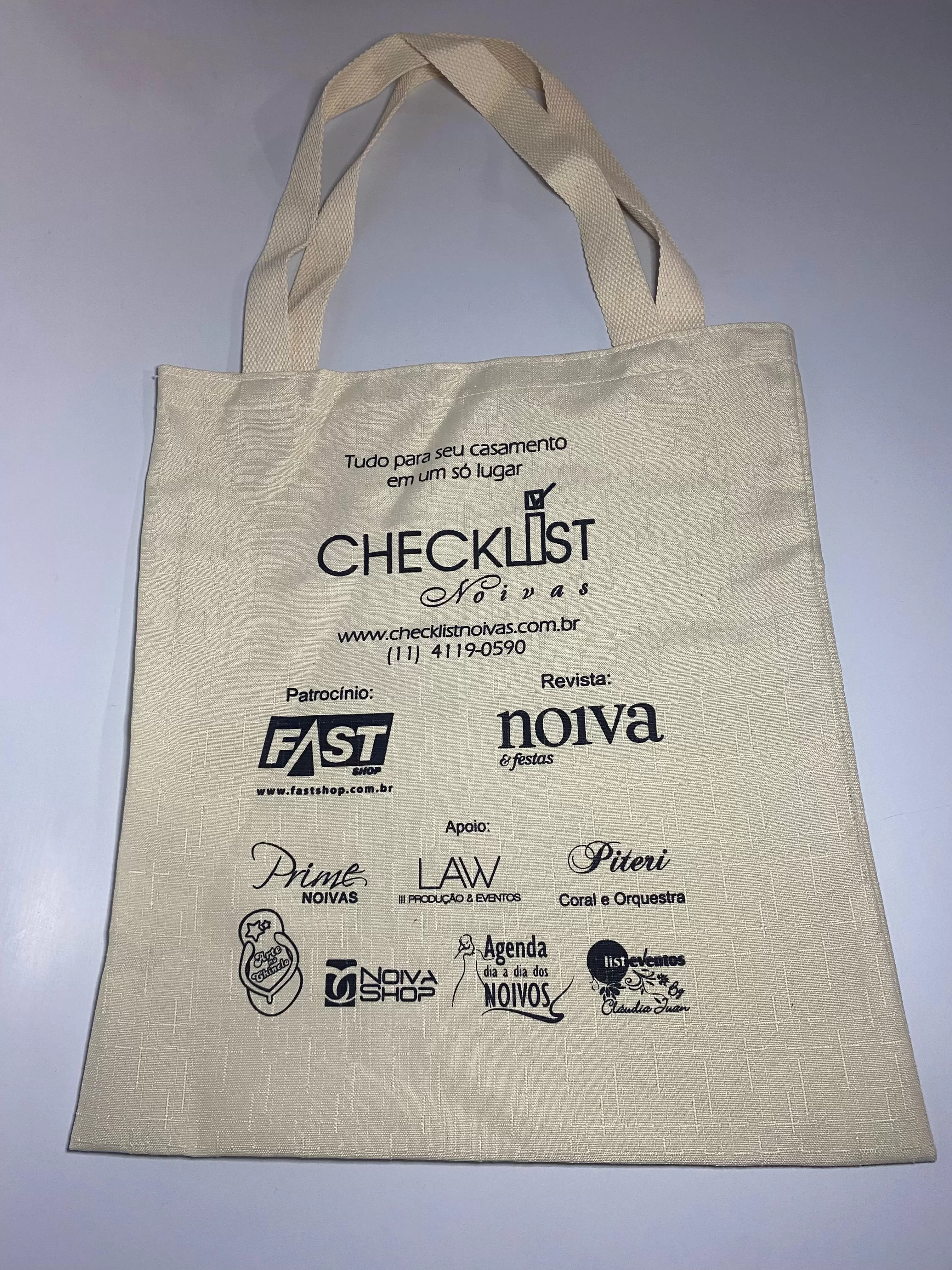 Sacola Ecologica Algodão Checklist